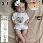 Image of Reborn Baby Dolls Soft Lifelike Silicone Reborn Baby Girl 50Cm