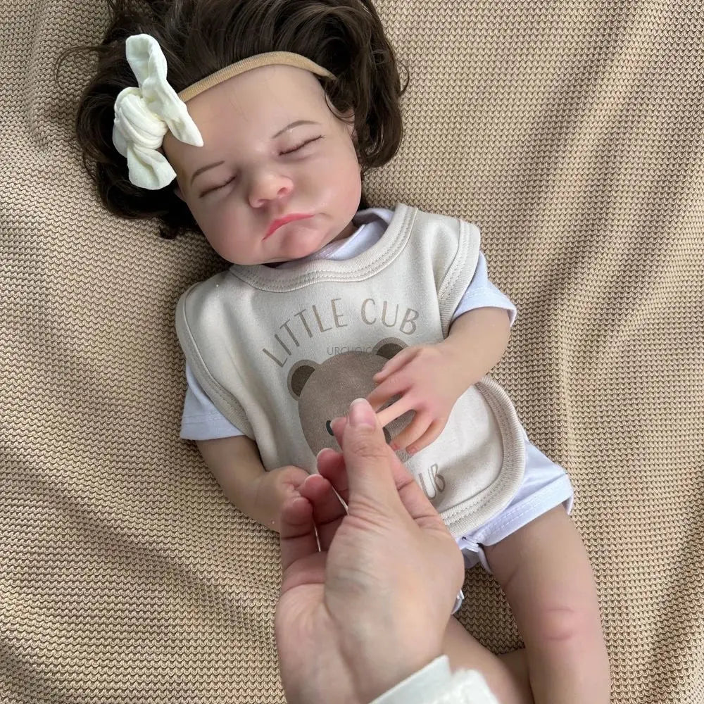 Image of Reborn Baby Dolls Soft Lifelike Silicone Reborn Baby Girl 50Cm