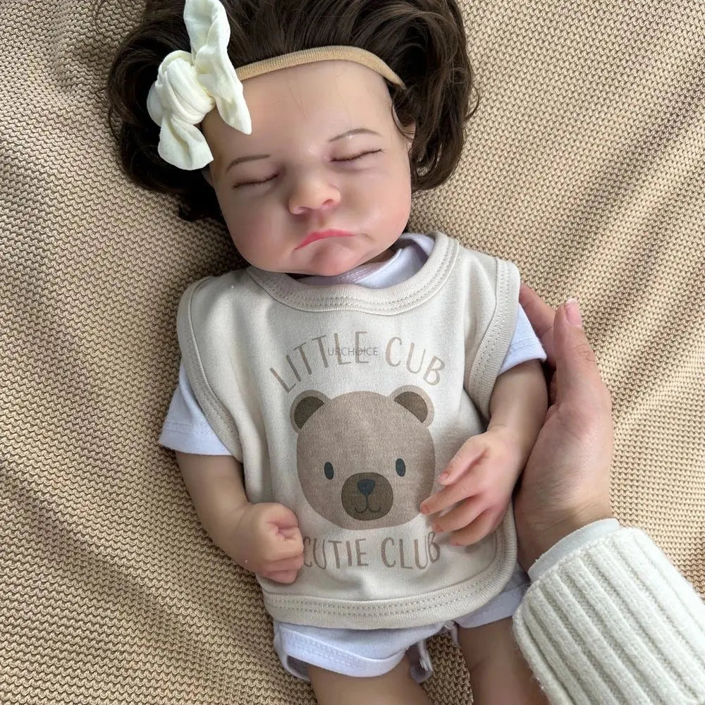 Image of Reborn Baby Dolls Soft Lifelike Silicone Reborn Baby Girl 50Cm