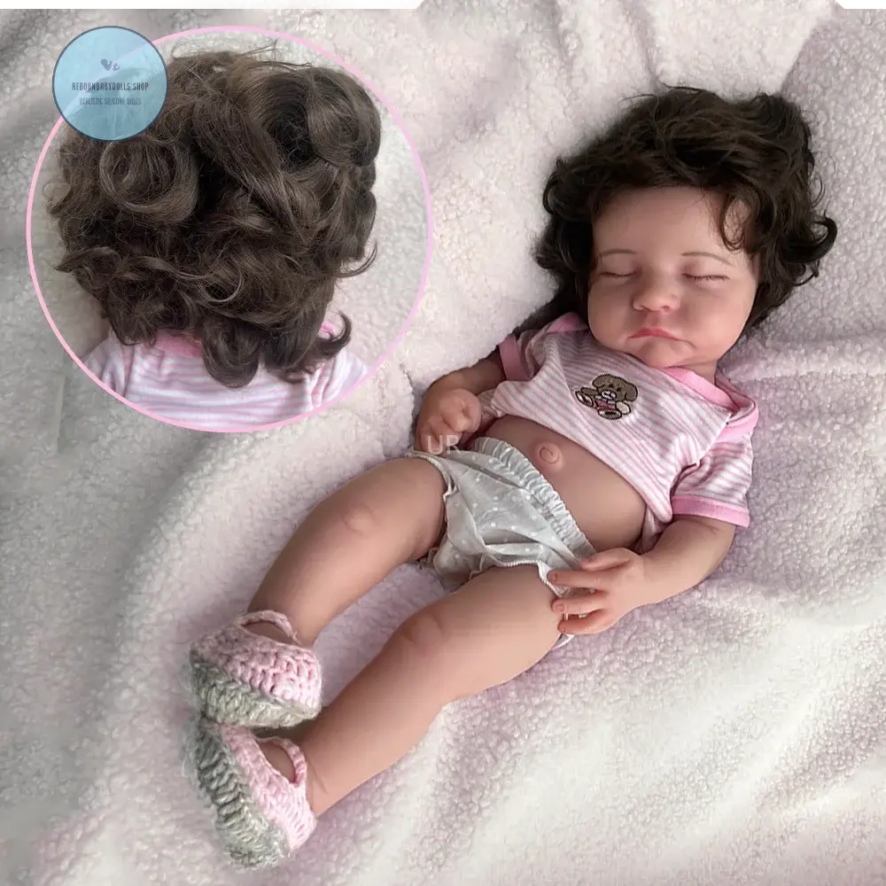 Image of Reborn Baby Dolls Soft Lifelike Silicone Reborn Baby Girl 50Cm