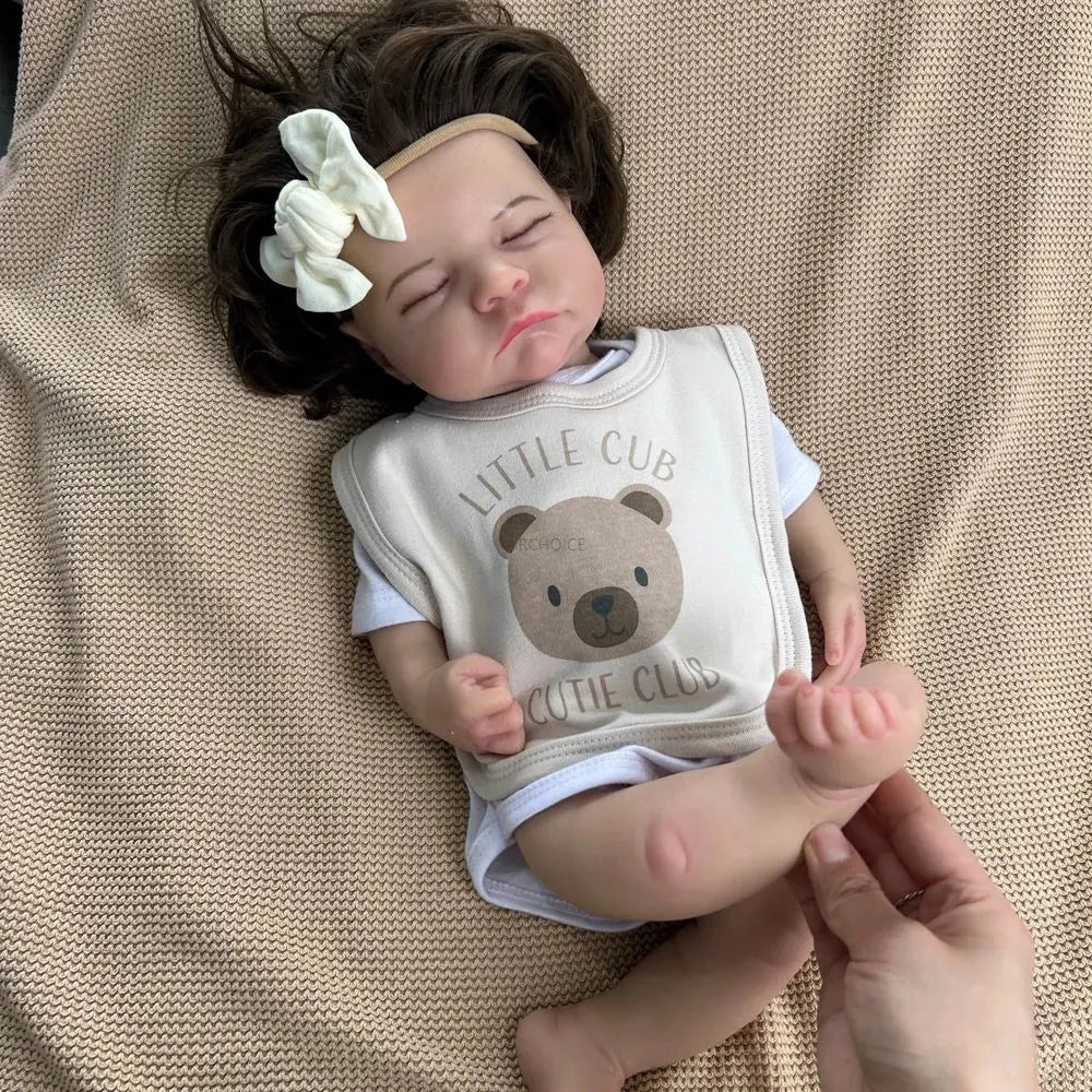 Image of Reborn Baby Dolls Soft Lifelike Silicone Reborn Baby Girl 50Cm