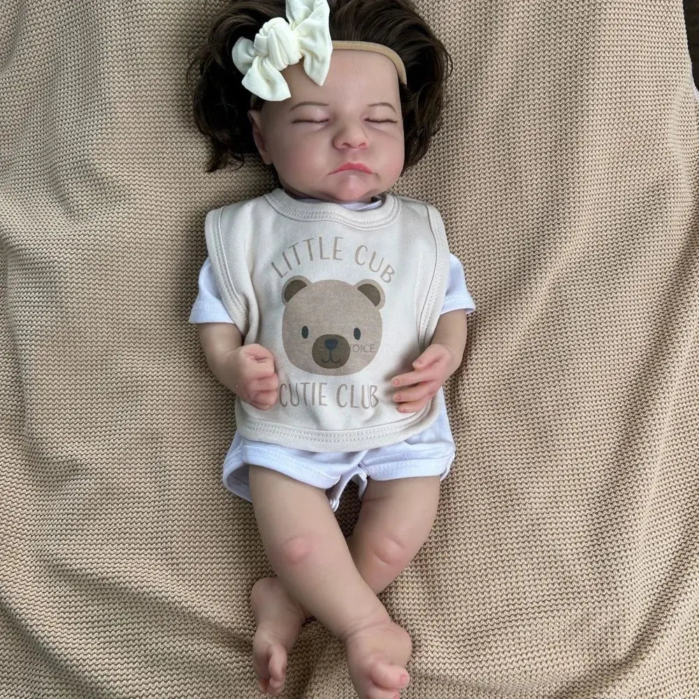 Image of Reborn Baby Dolls Soft Lifelike Silicone Reborn Baby Girl 50Cm