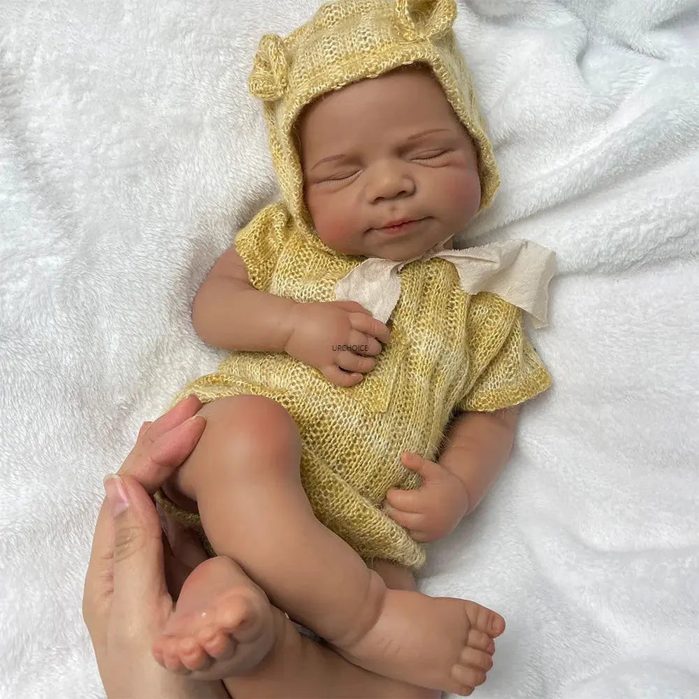 Image of Reborn Baby Dolls Ultra-Realistic Silicone Reborn Dolls African Baby