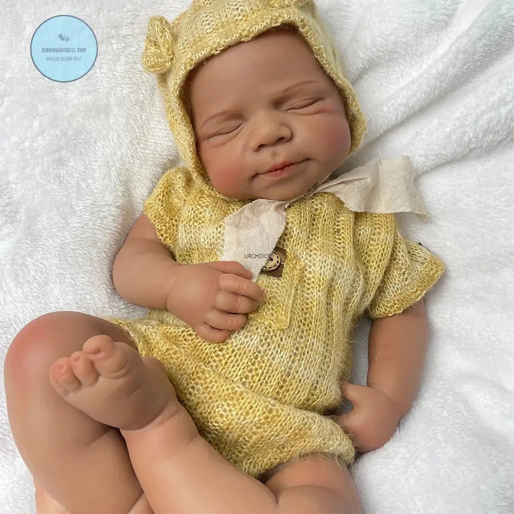 Image of Reborn Baby Dolls Ultra-Realistic Silicone Reborn Dolls African Baby