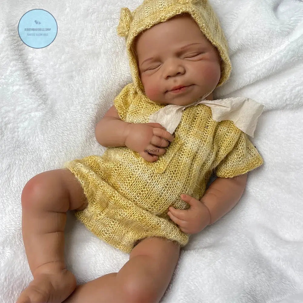 Image of Reborn Baby Dolls Ultra-Realistic Silicone Reborn Dolls African Baby