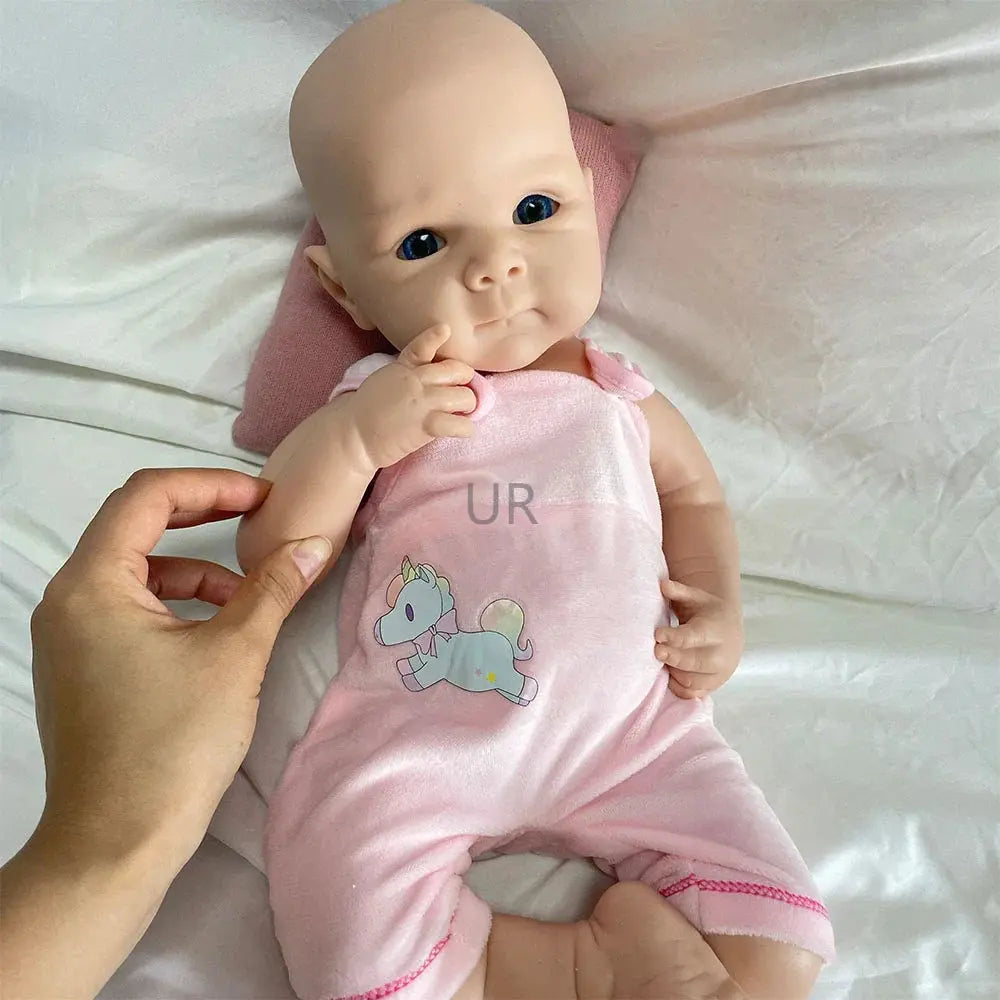 Image of Reborn Baby Dolls Unpainted 19" 100% Solid Platinum Silicone Reborn