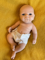 Image of Reborn Baby Dolls 25Cm Reborn Dolls Dark Skin Full Body Soft Solid