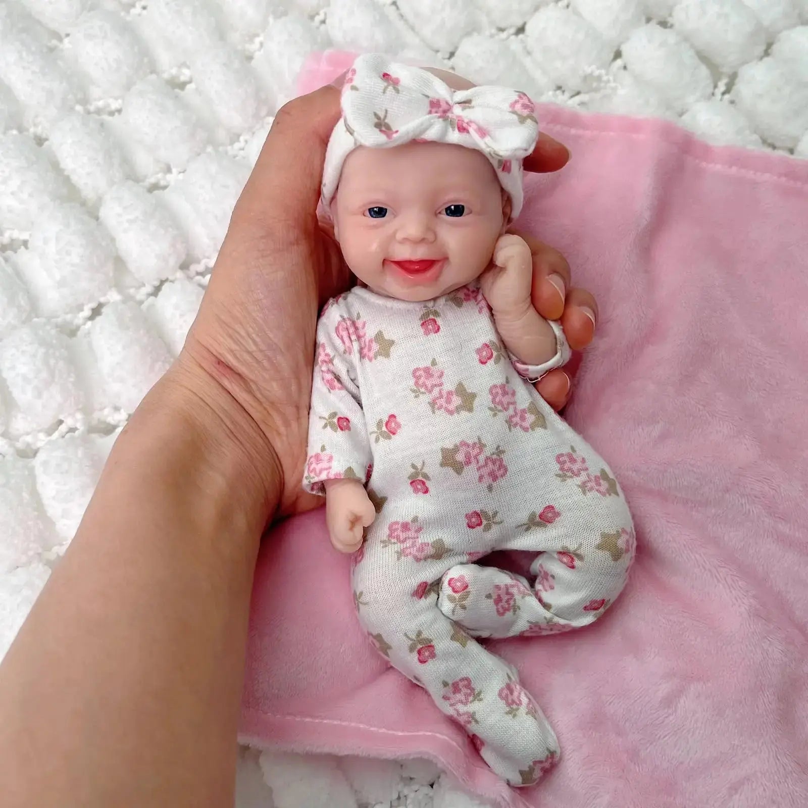 Image of Reborn Baby Dolls 7 Inch Cuddly Mini Silicone Reborn Doll,Body Soft