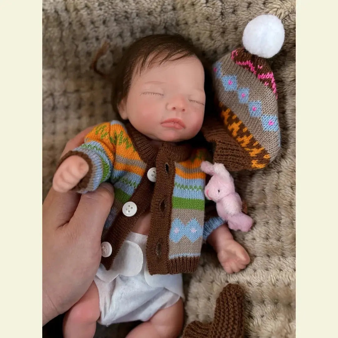 Image of Reborn Baby Dolls 10Inch Waterproof Full Body Solid Silicone Bébé
