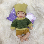 Image of Reborn Baby Dolls 15Cm Painted Full Solid Silicone Bebe Boy Reborn