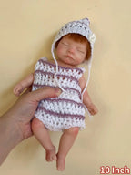 Image of Reborn Baby Dolls 1 Pc 10 Inch Full Body Silicone Bebe Reborn Girl