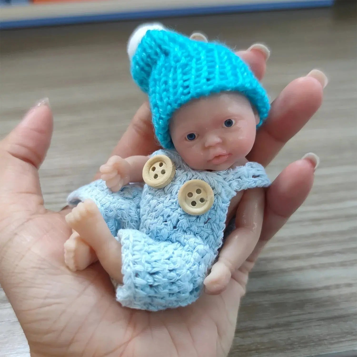 Image of Reborn Baby Dolls Sleeping Silicone Full Body Boy 4.5Inch Miniature