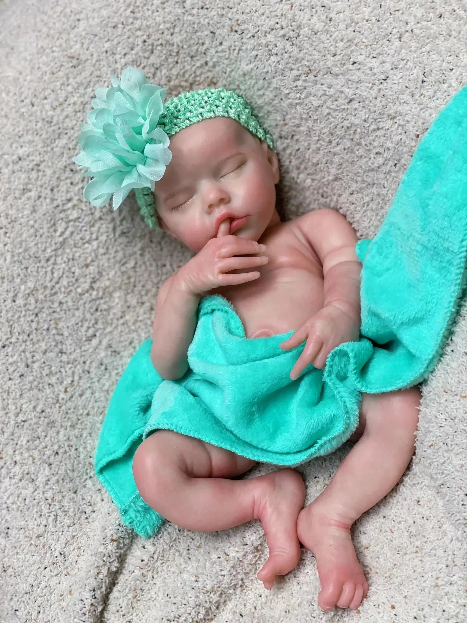 Image of Reborn Baby Dolls 40Cm Twins B Solid Silicone Bebe Reborn Girl With