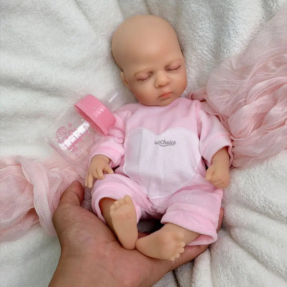 Image of Reborn Baby Dolls 12Inch Mini Silicone Reborn Baby Girl Luna