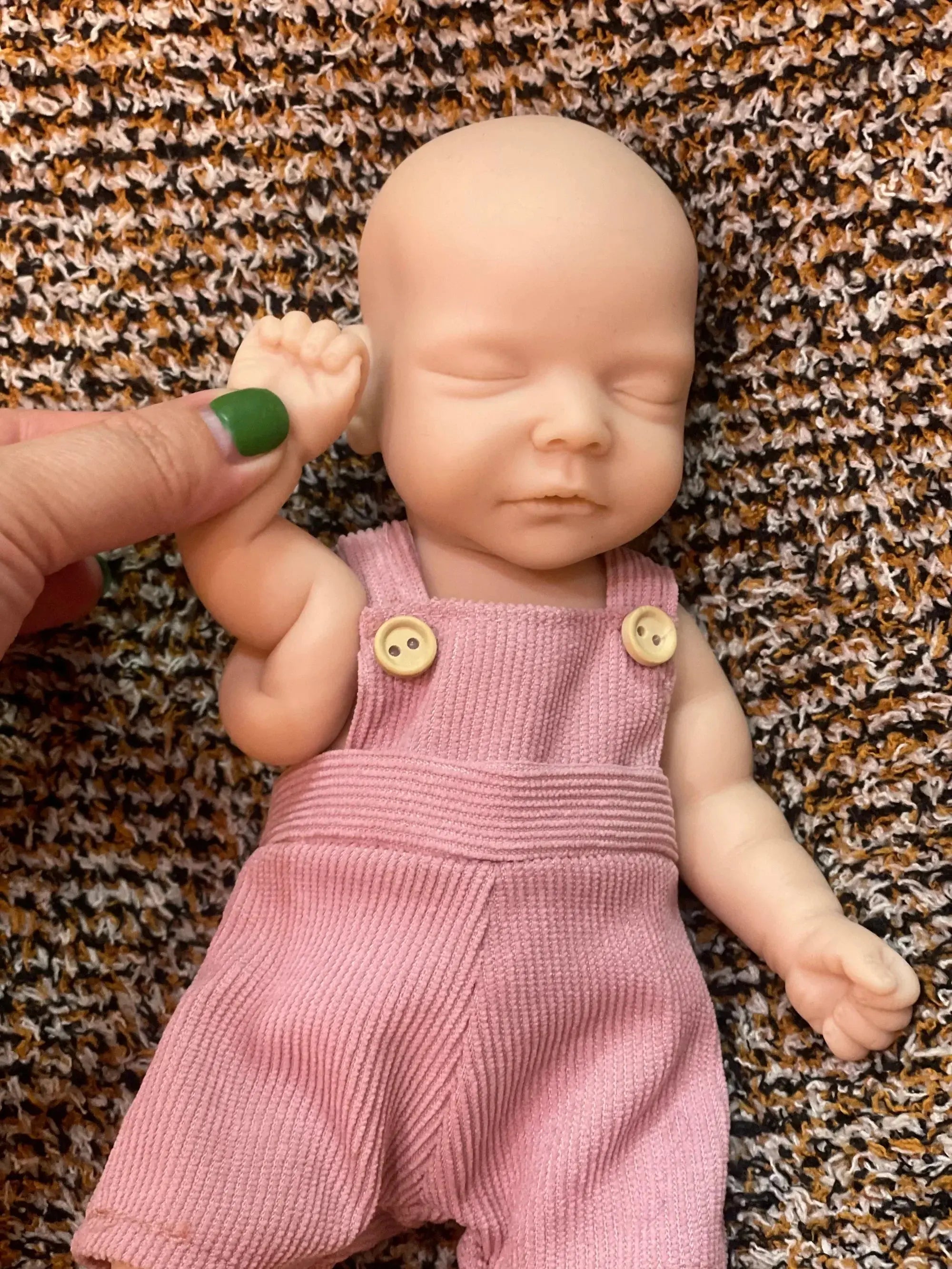 Image of Reborn Baby Dolls 25Cm Unpainted Silicone Girls Whole Body Soft Solid