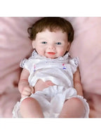 Image of Reborn Baby Dolls 18 Inch Vivienne Silicone Bebe Reborn Girl Handmade