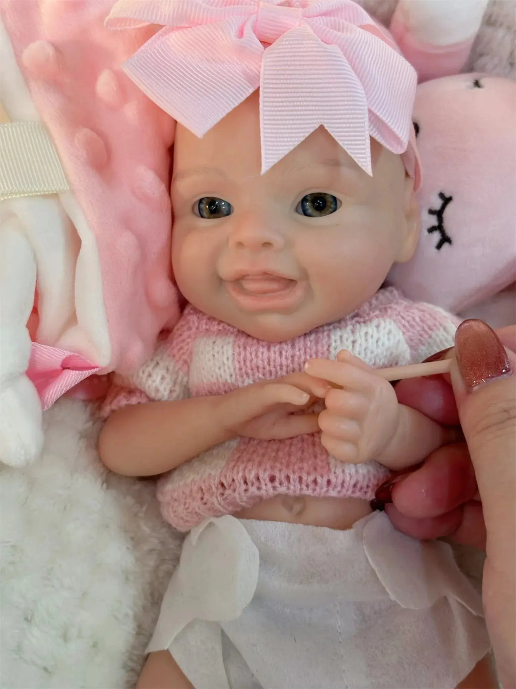Image of Reborn Baby Dolls 10Inch Reborn Baby Doll Girl Mini Harper Full Body