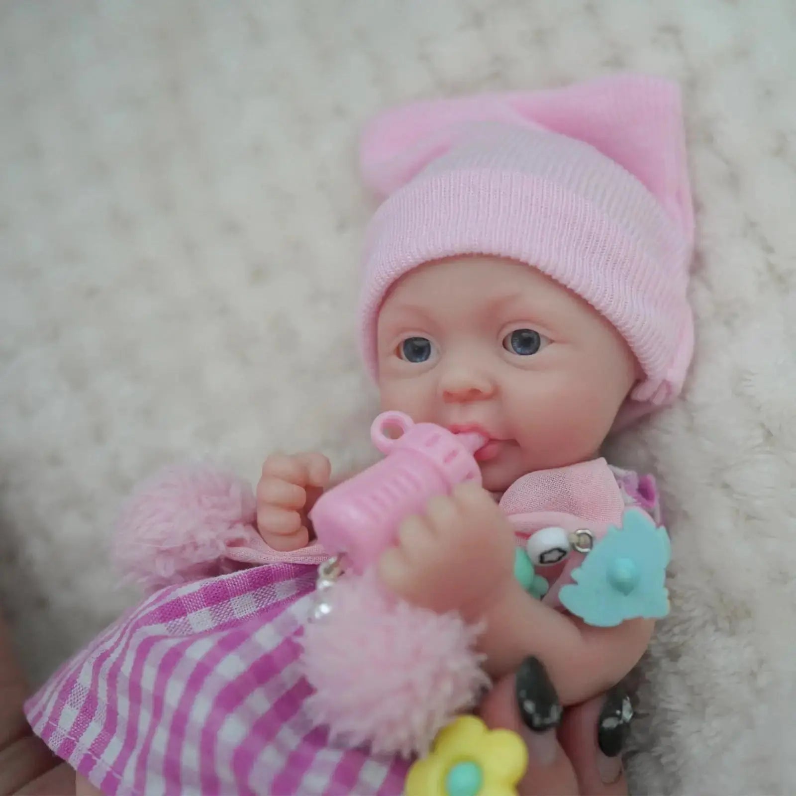 Image of Reborn Baby Dolls Reborn Baby Doll 7 Inch Silicone Doll Girl Zora
