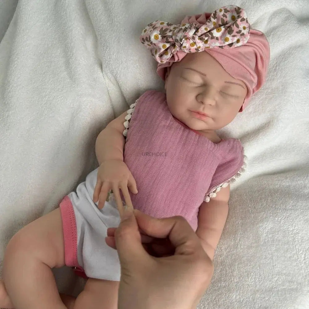 Image of Reborn Baby Dolls 22Inch Handmade Weighted Silicone Reborn Baby Girl