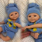 Image of Reborn Baby Dolls 13Inch Silicone Bebe Smily Boy Full Solid Slicone