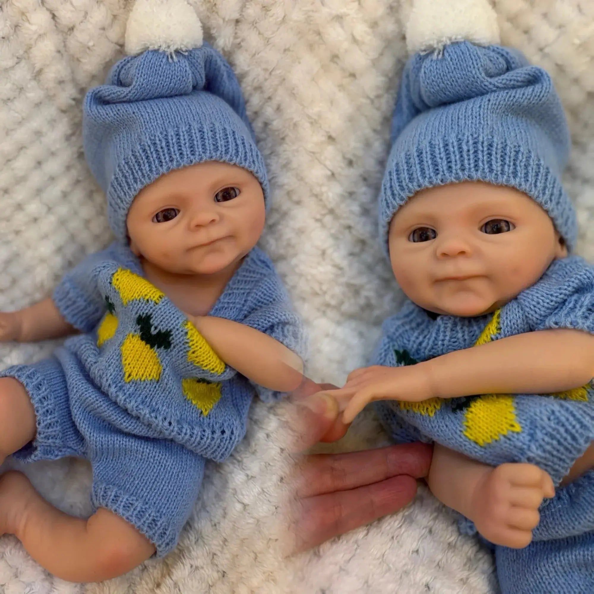Image of Reborn Baby Dolls 13Inch Silicone Bebe Smily Boy Full Solid Slicone