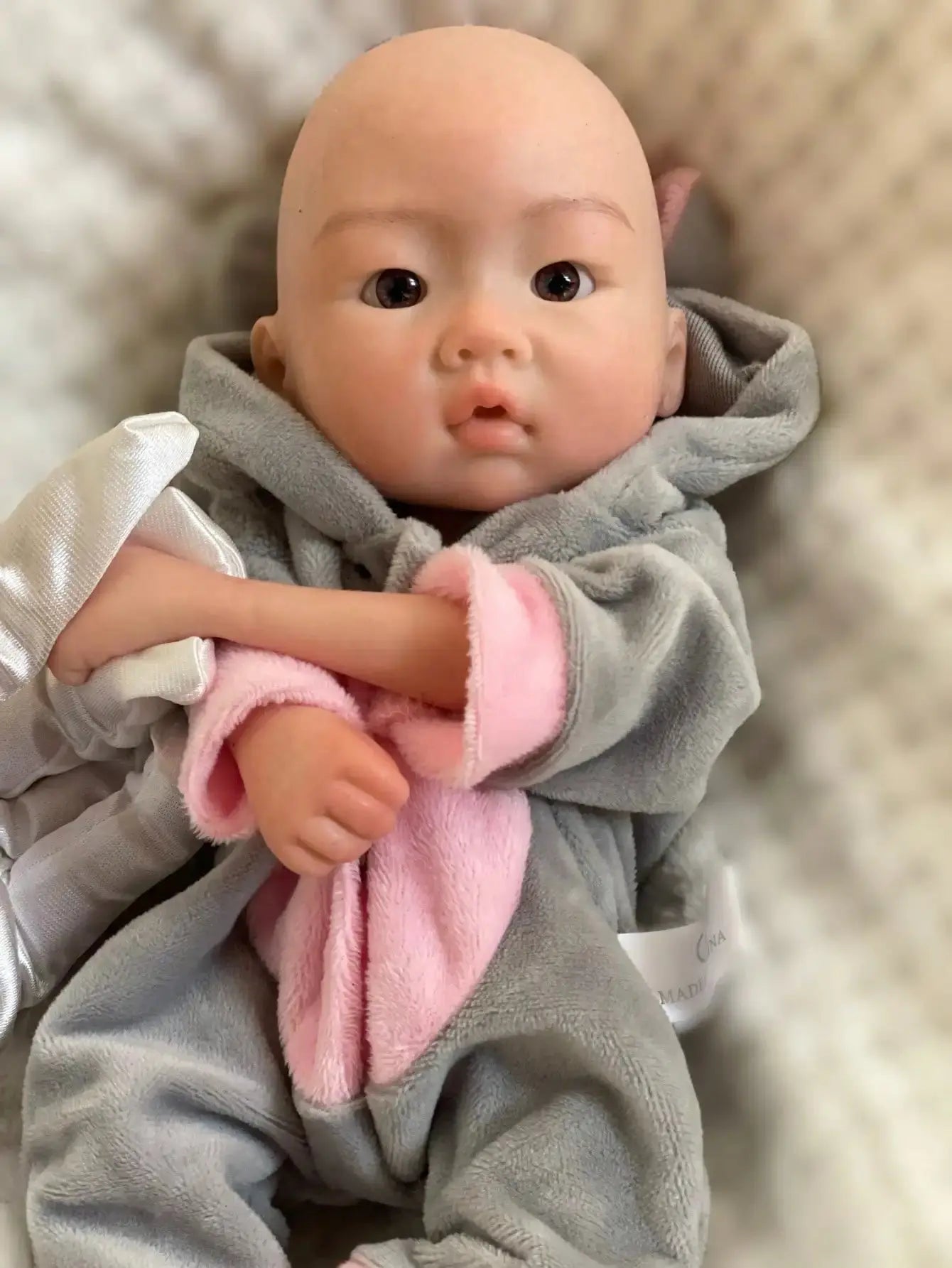 Image of Reborn Baby Dolls 10 Inch Soft Silicone Boy Newborn Baby Doll Awake