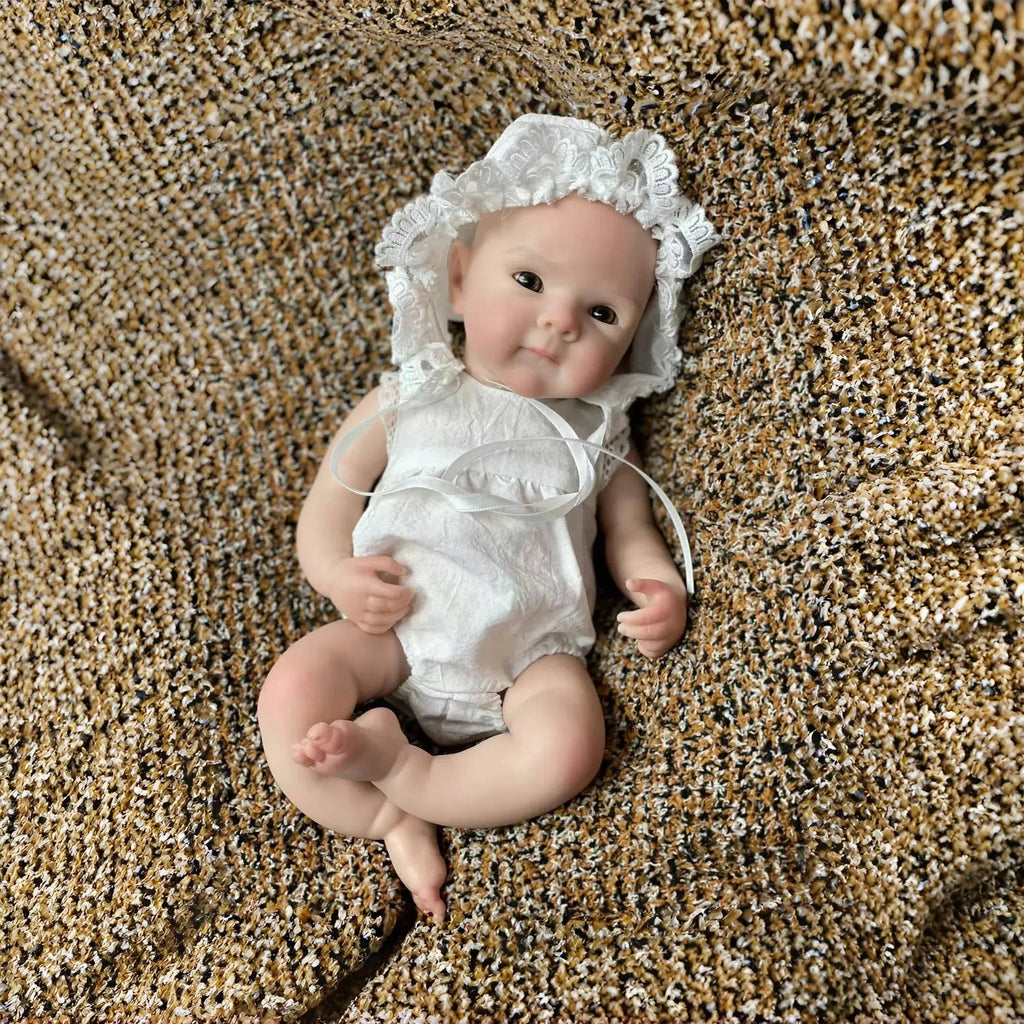Image of Reborn Baby Dolls 13Inch Cute Girl Bettie Reborn Dolls Open Mouth