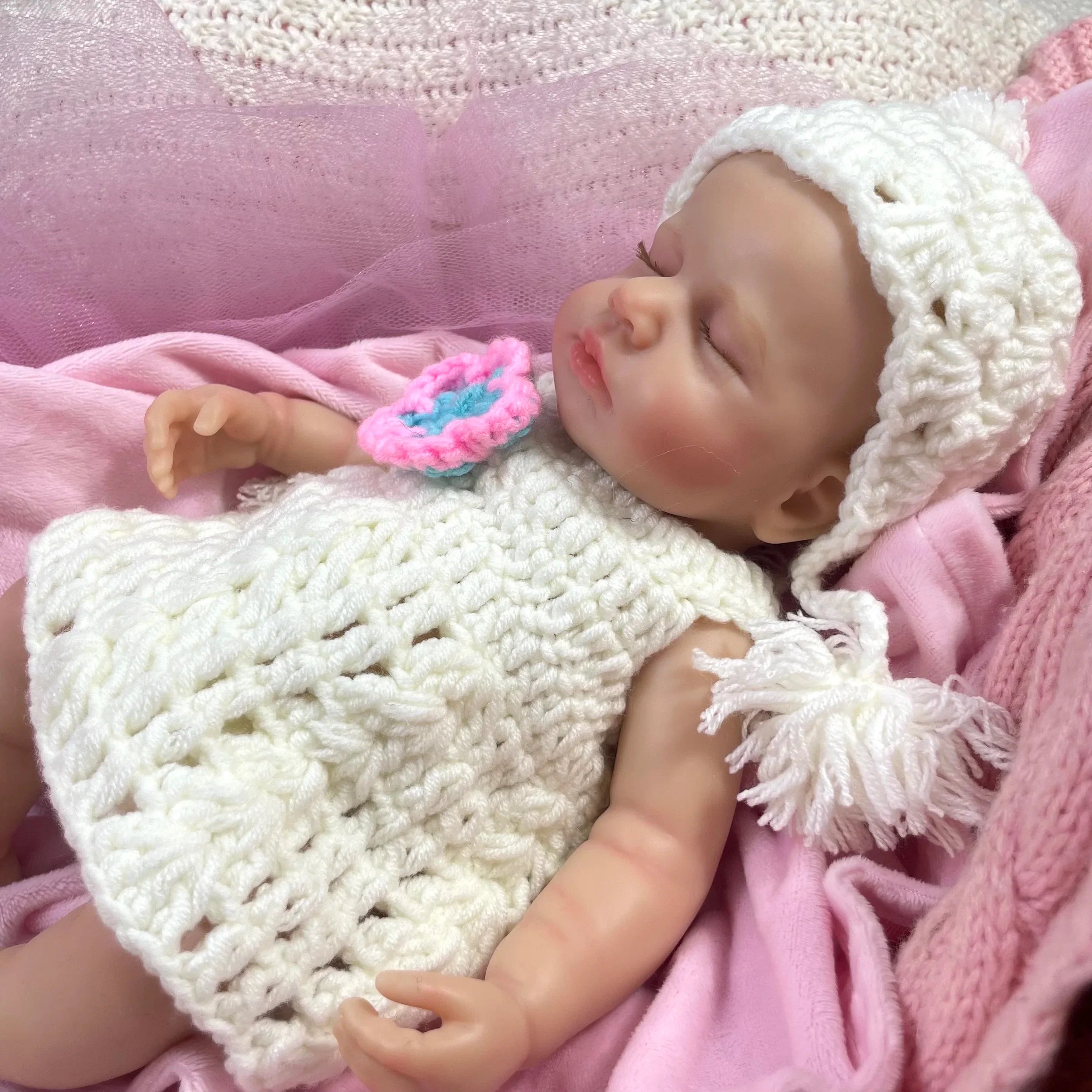 Image of Reborn Baby Dolls Mini 32Cm Full Solid Silicone Reborn Baby Doll