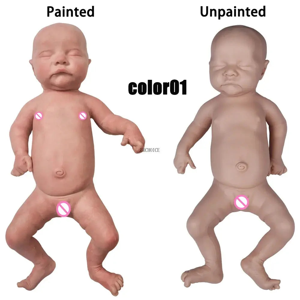 Image of Reborn Baby Dolls Reborn Corpo De Silicone 18'' Boy Full Body