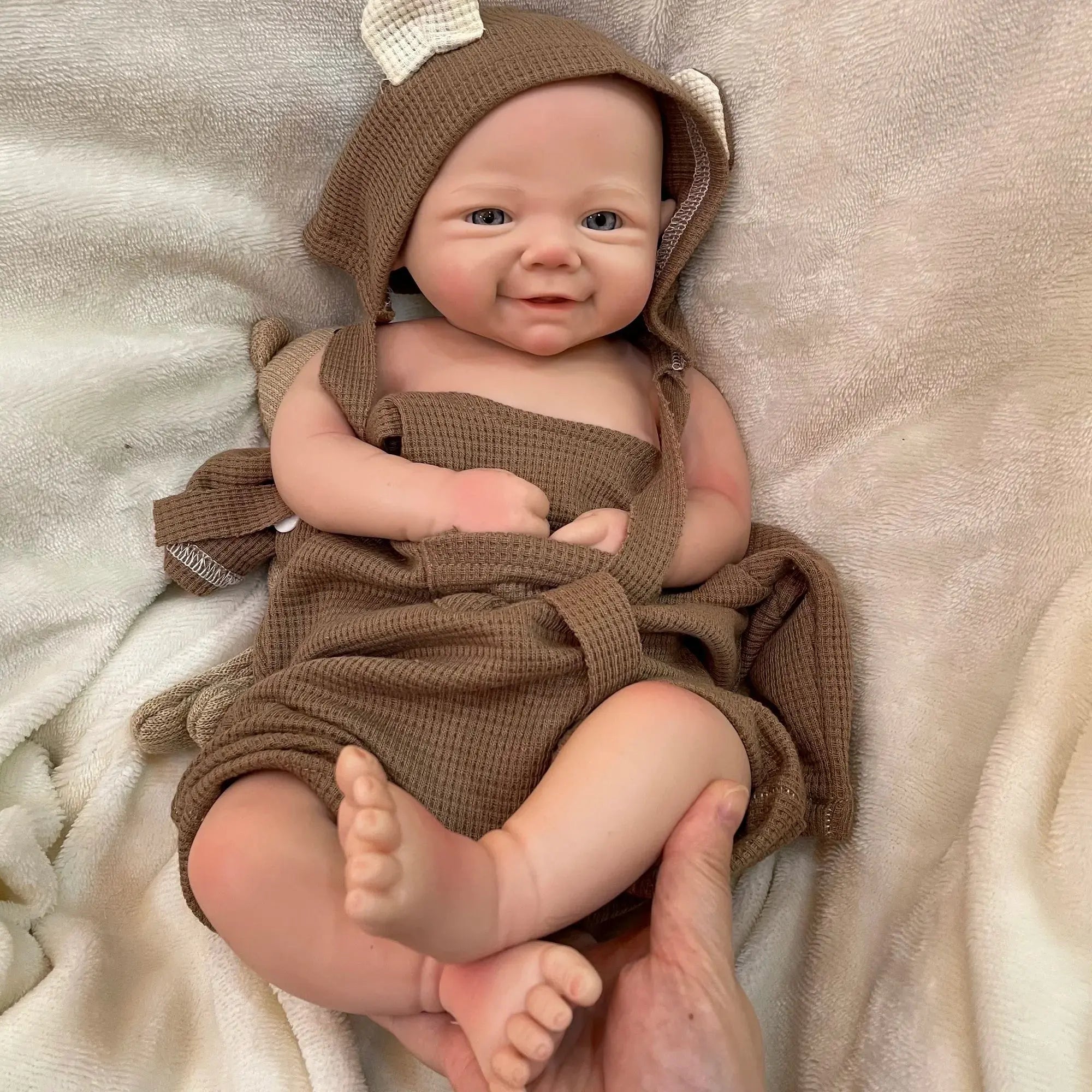 Image of Reborn Baby Dolls 42Cm Full Body Silicon Vivienne Bebe Reborn Girl