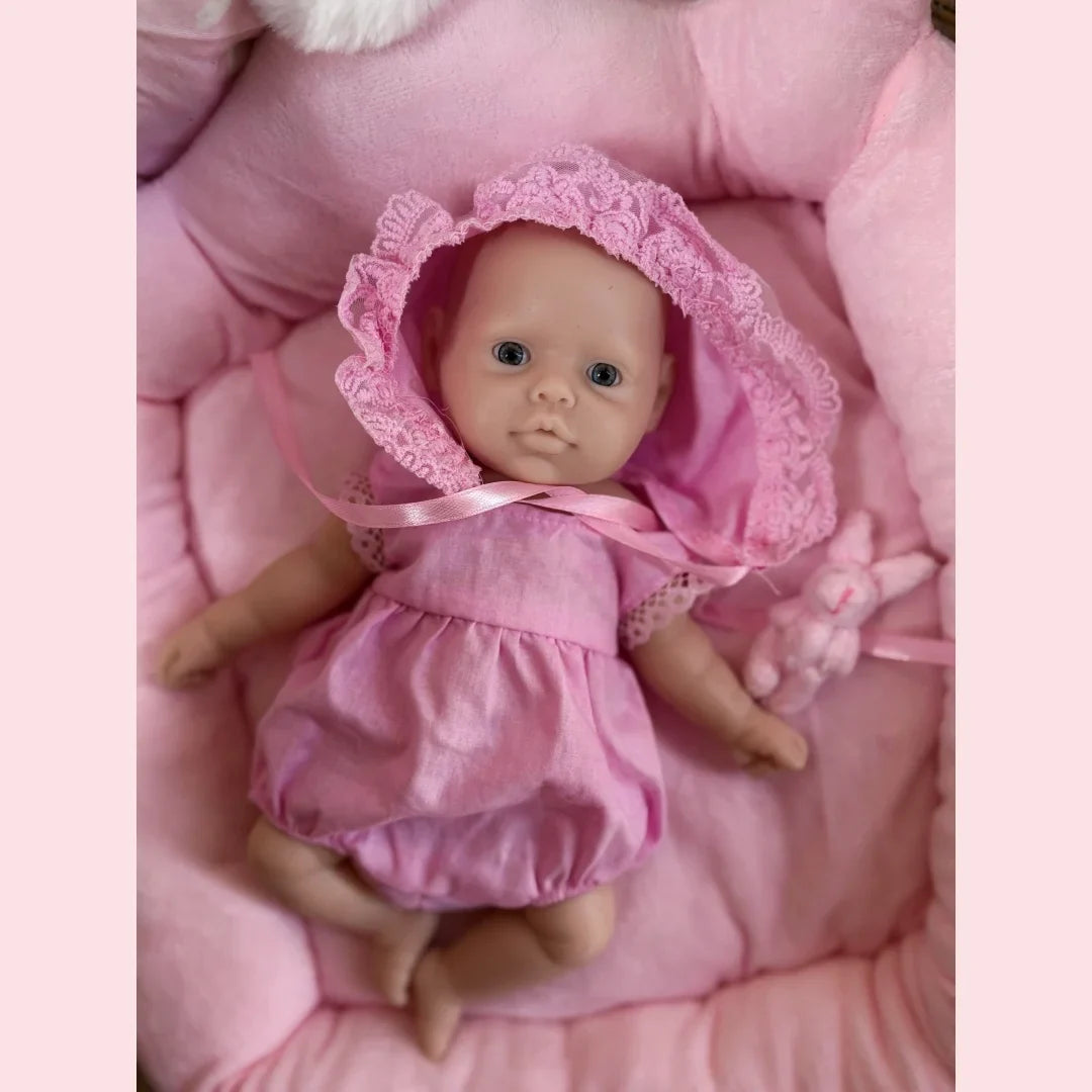 Image of Reborn Baby Dolls 10Inch /2 Styles Washable Unpainted Open Eyes Solid