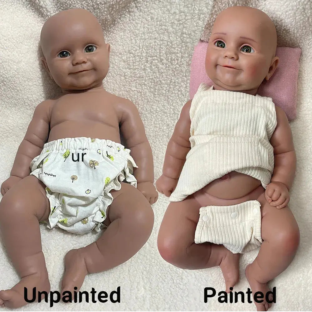 Image of Reborn Baby Dolls 1:1 Full Body Soild Silicone Reborn Baby Girl