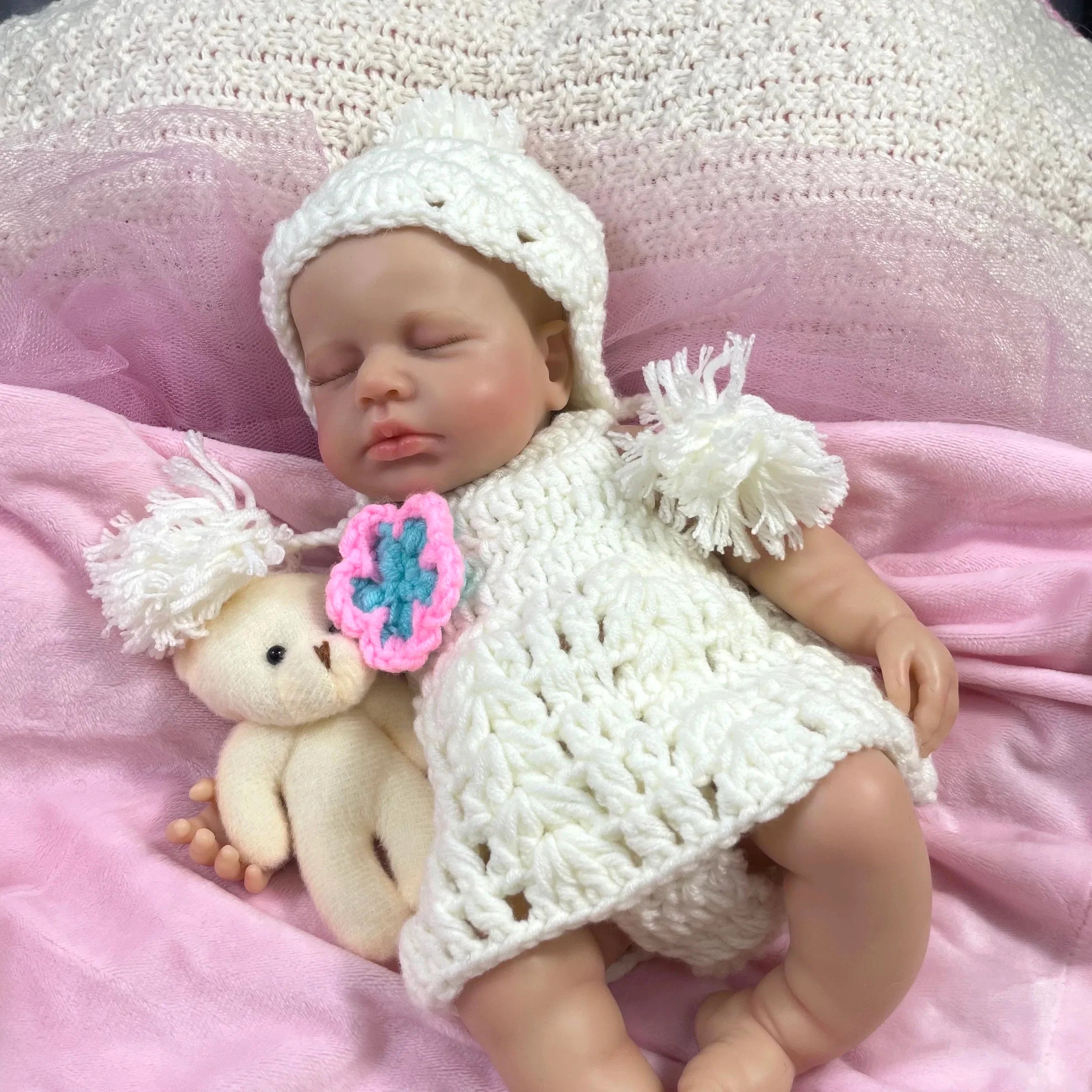 Image of Reborn Baby Dolls Mini 32Cm Full Solid Silicone Reborn Baby Doll