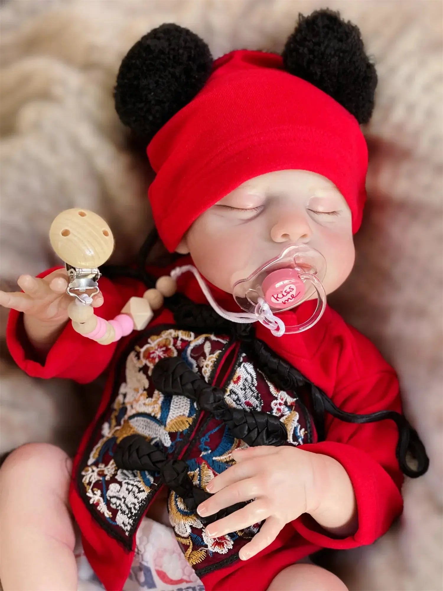 Image of Reborn Baby Dolls 47Cm Washable Eric Bebe Reborn Girl With Painted