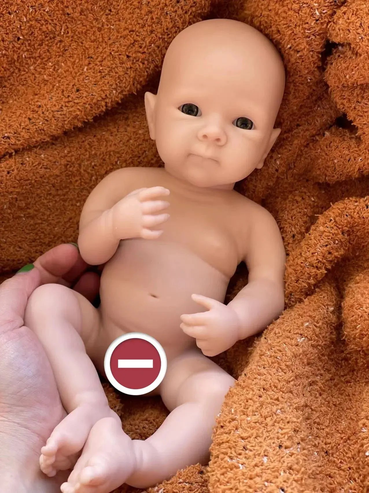 Image of Reborn Baby Dolls 33Cm Open Eyes Bettie Solid Silicone Bebe Reborn