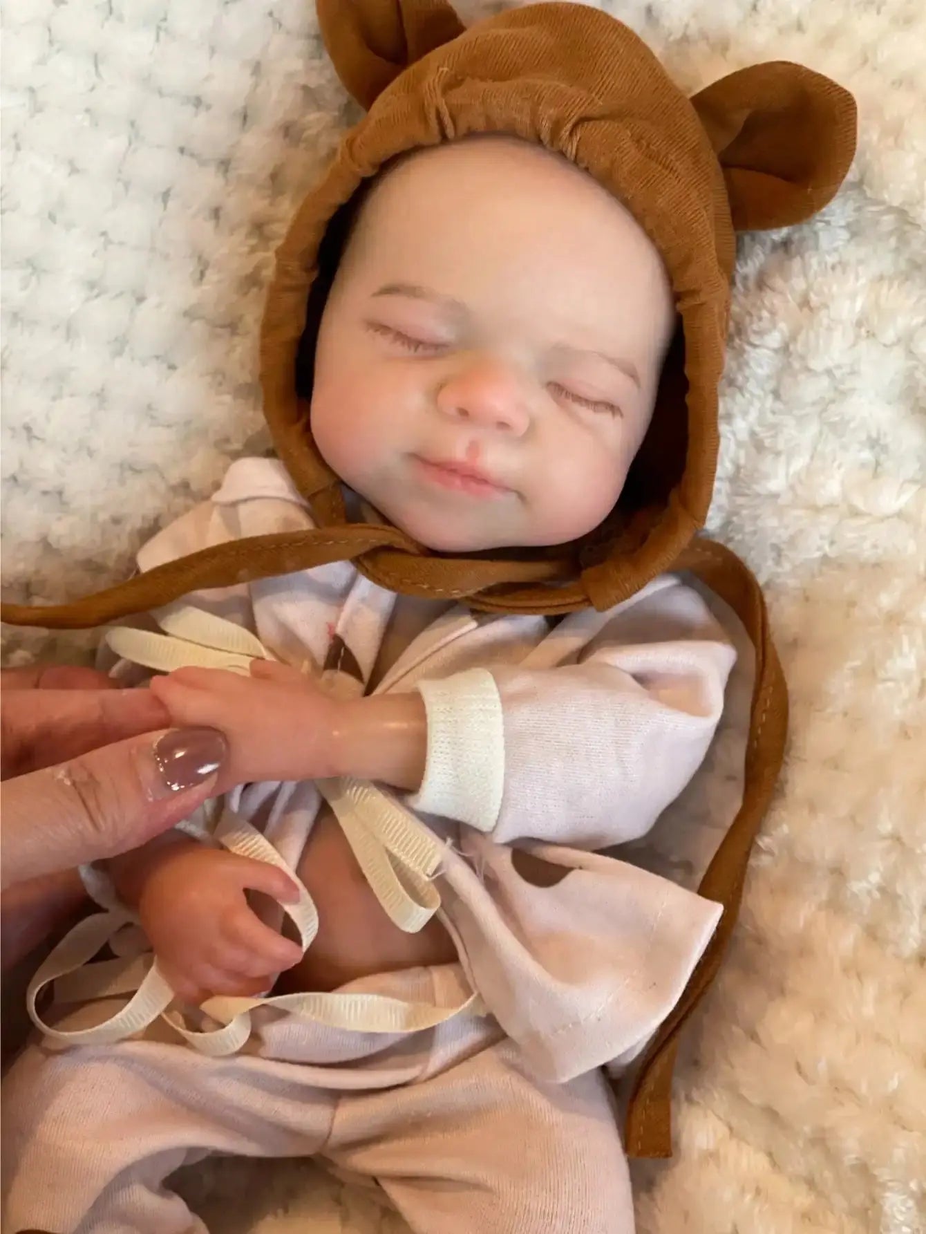Image of Reborn Baby Dolls Saskia 13-Inch Silicone Pascale Reborn Doll: A