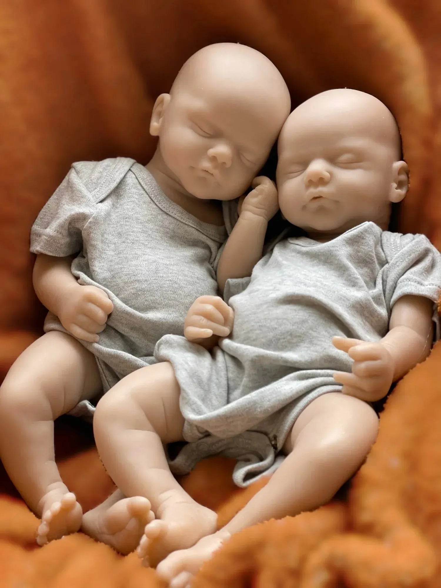 Image of Reborn Baby Dolls Can Open Mouth 45Cm Twins Sam Reborn Baby Girl And