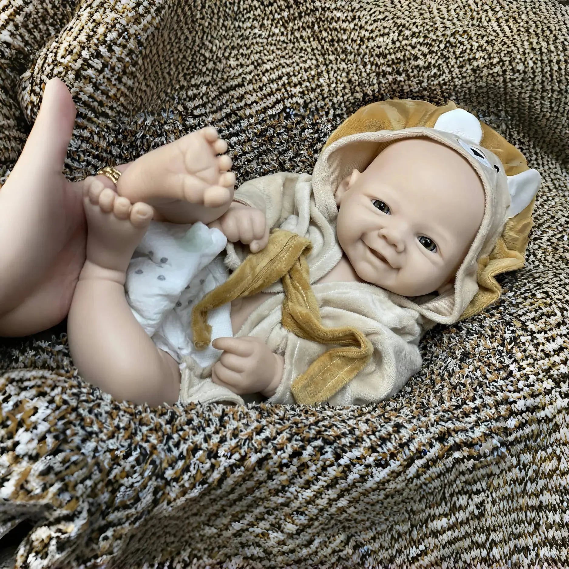 Image of Reborn Baby Dolls 18Inch/2 Styles Unpained Vivienne Full Body Solid