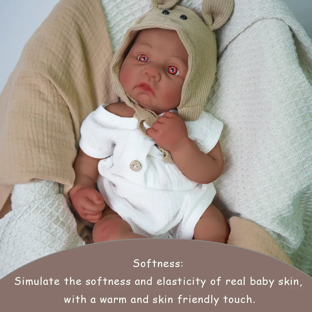 Image of Reborn Baby Dolls Baby Like Touch 41Cm All Silicone Boy Reincarnation