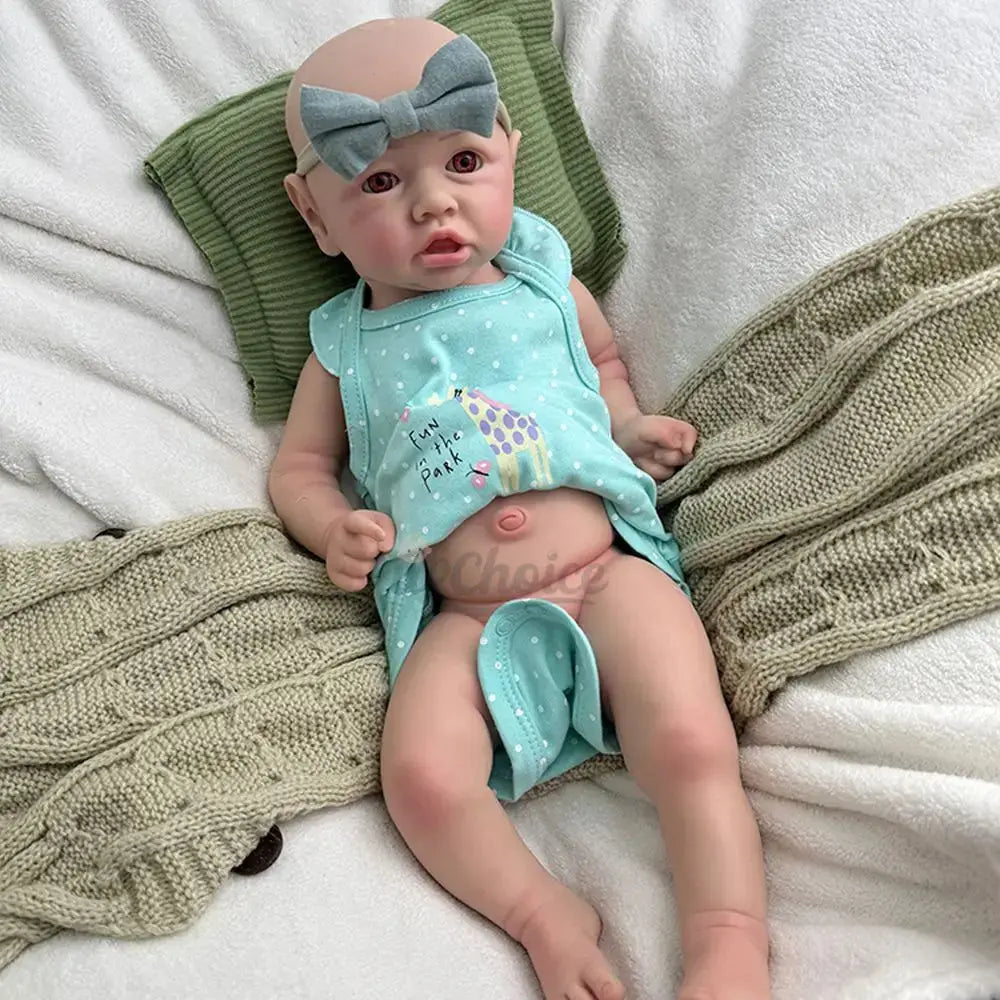 Image of Reborn Baby Dolls Lifelike Details 18Inch Full Body Solid Baby Girl