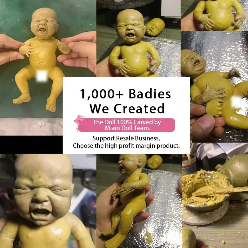 Image of Reborn Baby Dolls Reborn Baby Doll 7 Inch Full Body Silicone Doll