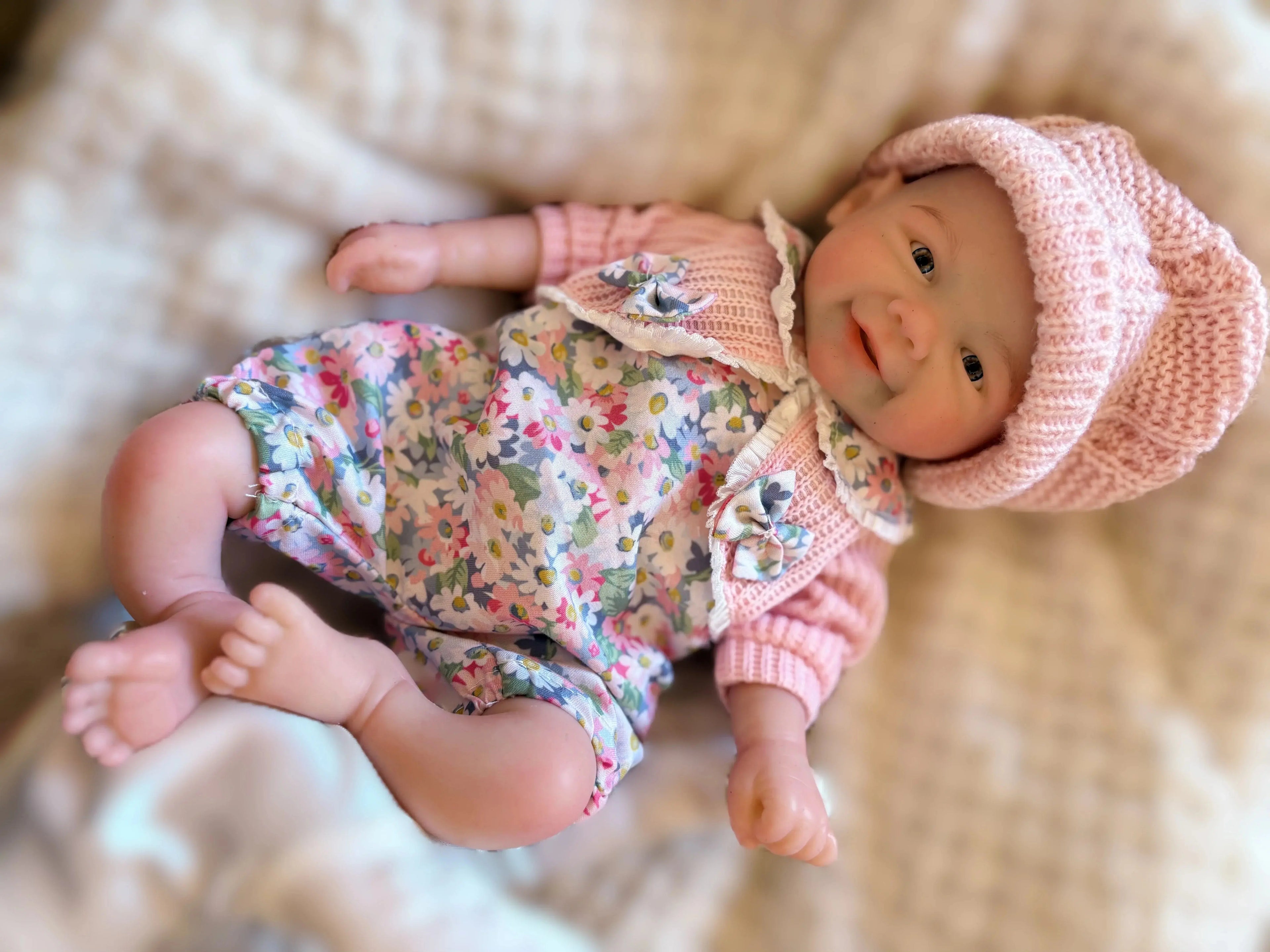 Image of Reborn Baby Dolls 13Inch Open Mouth Reborn Dolls Pascale&Vivienne