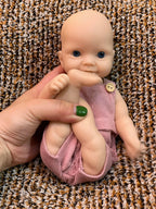 Image of Reborn Baby Dolls 25Cm Unpainted Silicone Girls Whole Body Soft Solid