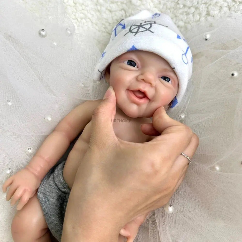 Image of Reborn Baby Dolls 30Cm 2.3Lbs Hand-Painted Silicone Reborn Baby Boy