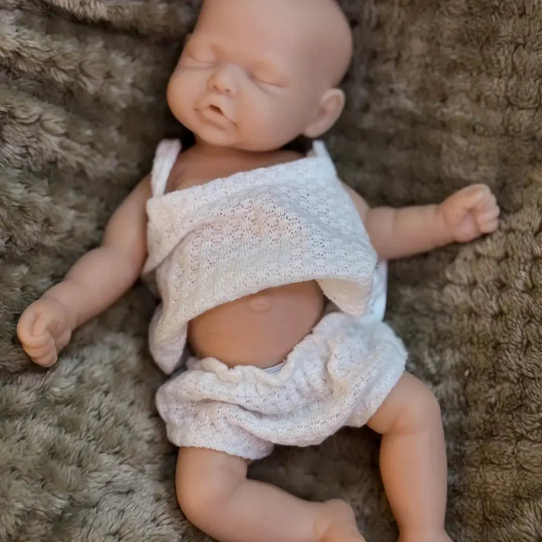 Image of Reborn Baby Dolls 10Inch Sleeping Silicone Bébé Reborn Girl Doll With