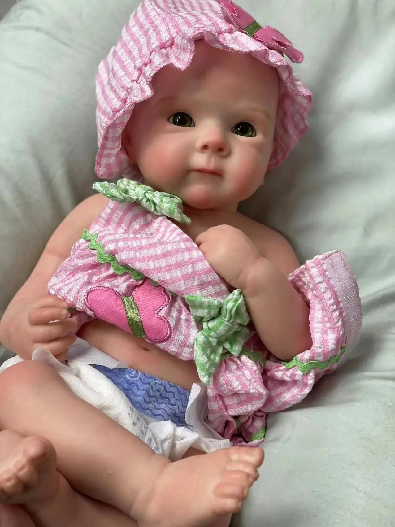 Image of Reborn Baby Dolls 18Inch Can Open Mouth Solid Silicone Bebe Reborn