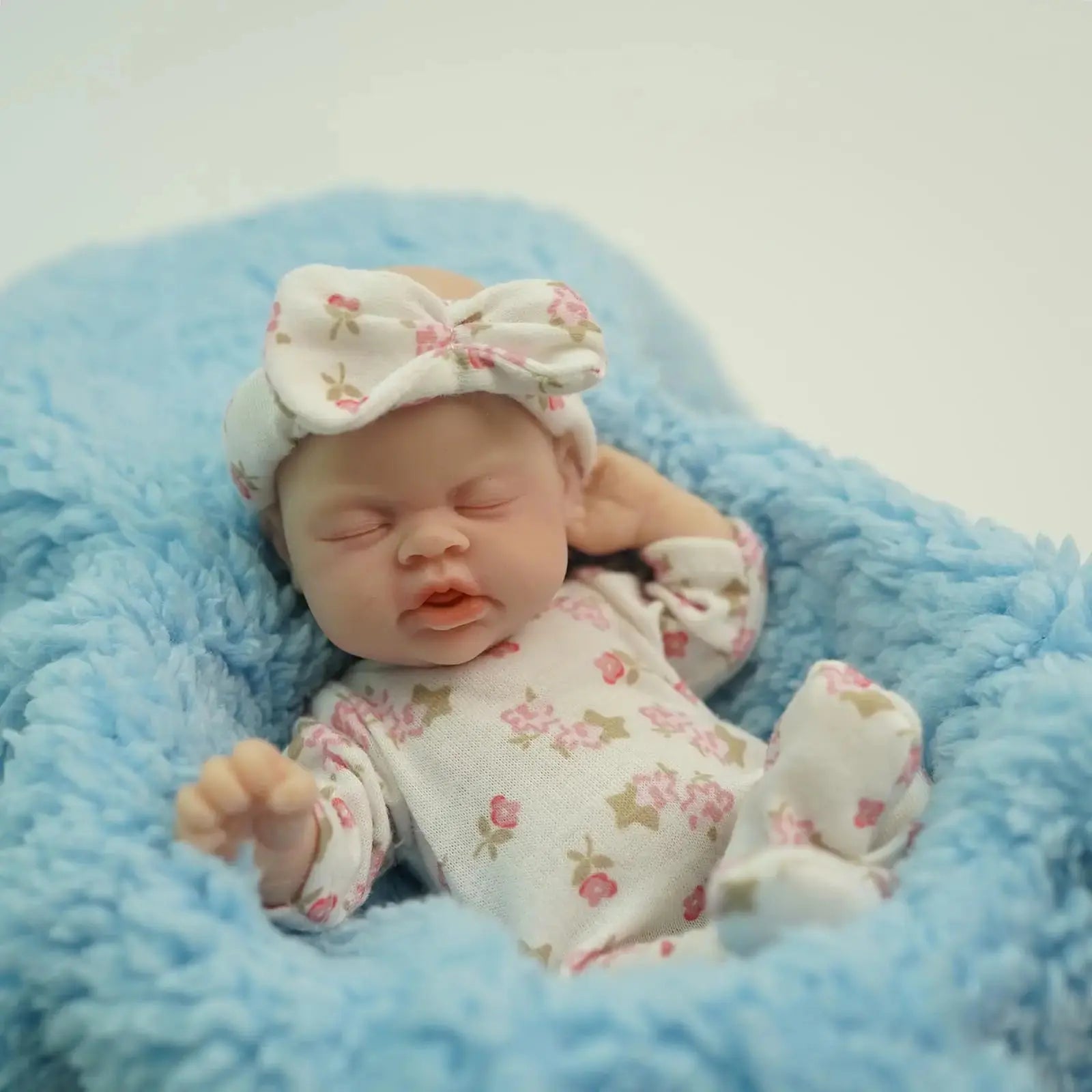 Image of Reborn Baby Dolls 7 Inch Cuddly Mini Silicone Reborn Doll,Body Soft