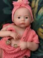 Image of Reborn Baby Dolls 18Nch Meadow Girl Can Open Mouth Full Solid Soft