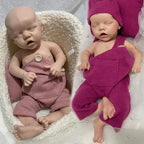 Image of Reborn Baby Dolls 18" 100% Full Silicone Newborn Doll Soft Reborn