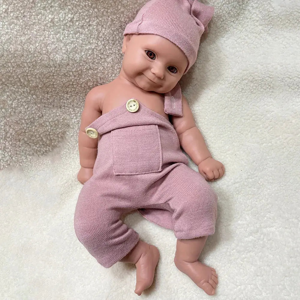 Image of Reborn Baby Dolls 1:1 Full Body Soild Silicone Reborn Baby Girl